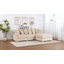 Canapé modulaire avec 2 repose-pieds-406993566