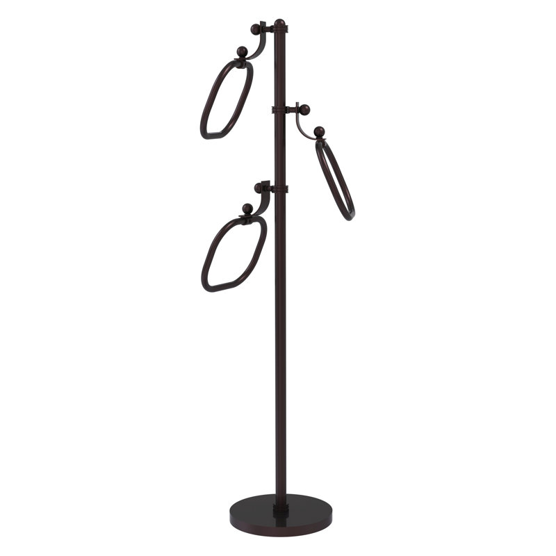 Porte-serviettes sur pied, Bronze antique