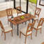 Extendable Antke Dining Table With 110-150cm Tabletop, Kitchen Wood Desk With 4-8 Seats, Space Saving-723508364
