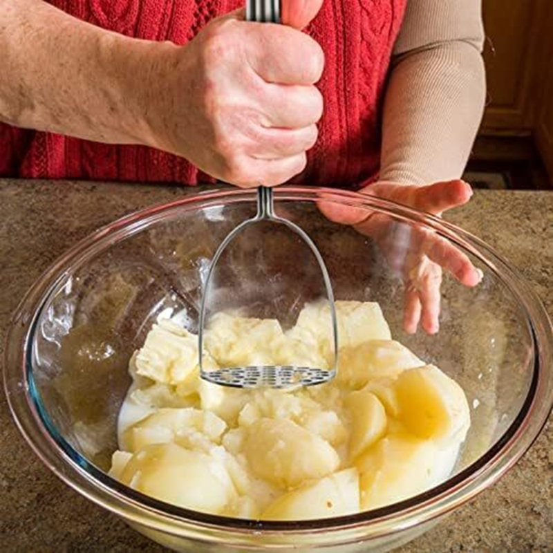Presse-purée en acier inoxydable YBM Home, Ensemble de 3