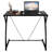 Heger Tempered Glass Writing Desk