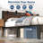 Upholstered Bed Frame with Charging Station and Storage Headboard-204282721-204282732