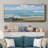 Sweeping Blue- Framed Canvas