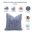 Housse de coussin en lin imprimé à la main Fabividine Pushpak Viman-185502090