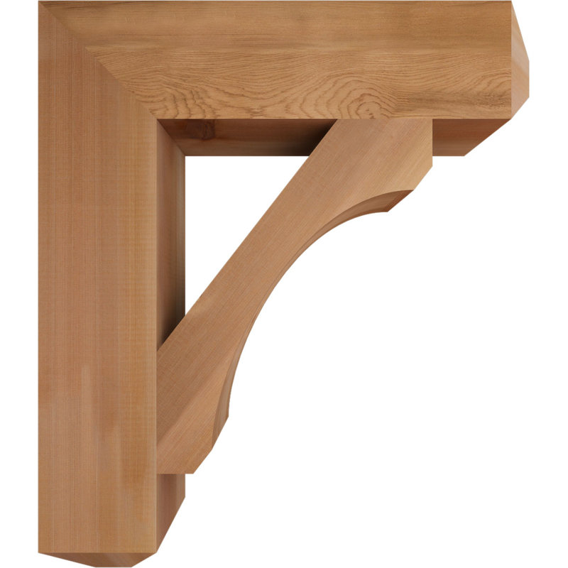 H Support en bois / corbeau, Western Red Cedar (Smooth), H 30 po x l 5,5 po x P 26 po