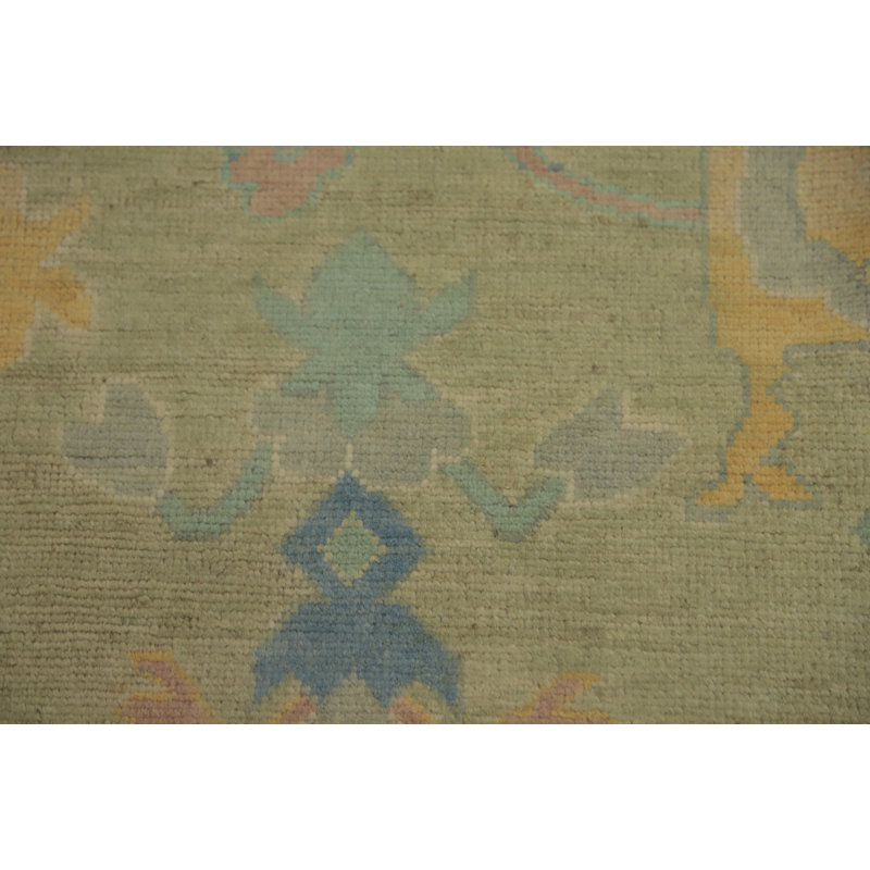 Tapis turc vert Oushak 8 x 10
