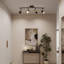 Black 4-Light Aluminium Ceiling Spotlight