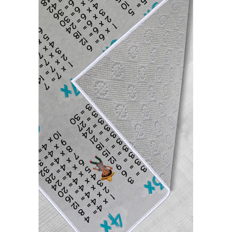 Durable Woven Carpet (50 x 80 cm / 1.6 x 2.6 ft), 100% Polyester, 0.3 in Pile Height | Antibacterial, Non-Slip Underside, Machine Washable | 3D Digital Printing, Perfect for Living Room & Bedroom Decor