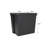 Wham Bam Heavy Duty Recycled 154L Plastic Storage Boxes Black