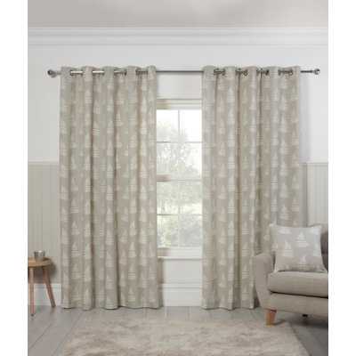 Jevin Cotton Blend Room Darkening Curtain Pair