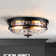Boatner Flush Mount Ceiling Light With Clear Hammered Glass