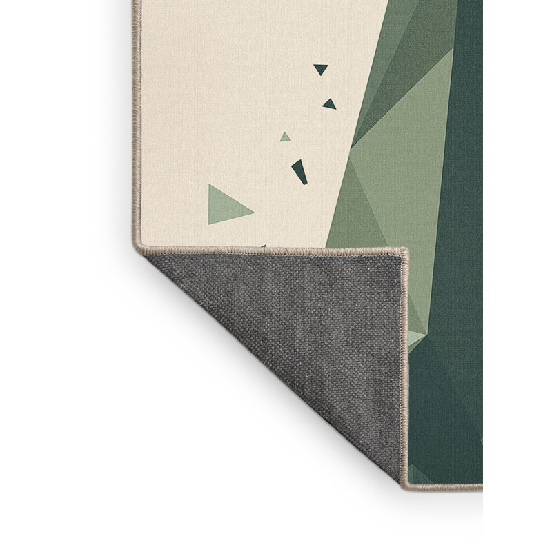 Soft Plush Fairbanks Tehran Milad Tower Modern & Contemporary Geometric Area Rug in Beige – Beige Binding, 6x9