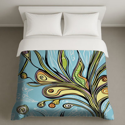Housse de couette à motif floral Boho