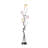 58.5" In 6 Aluminum Led Zeus Metal Floor Lamp