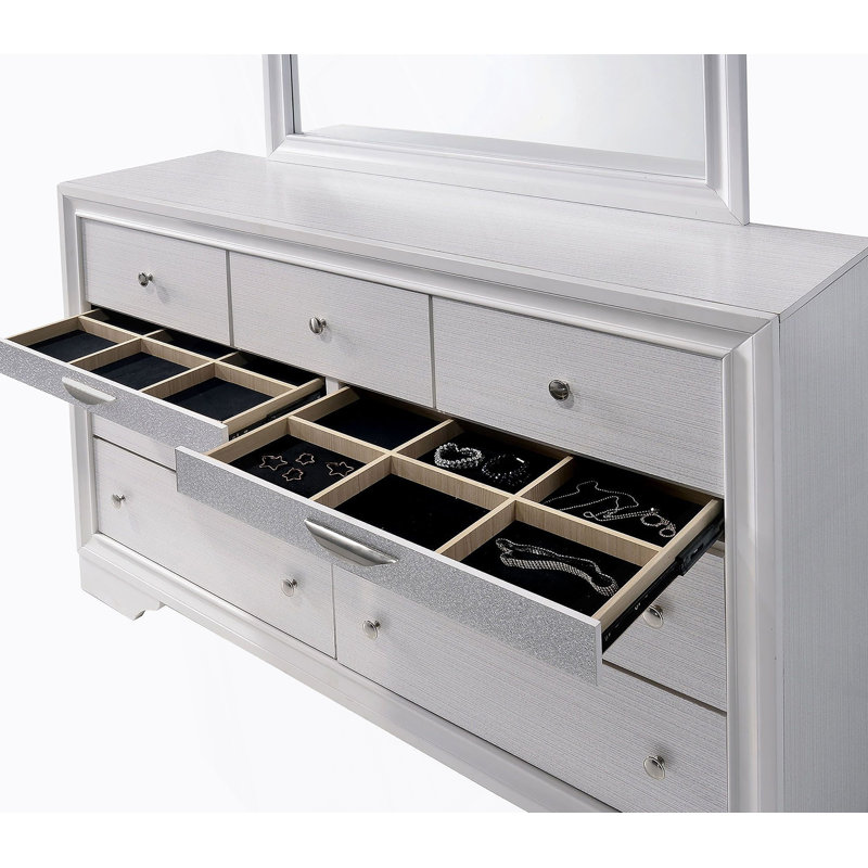 Commode contemporaine 1Pc, Blanc