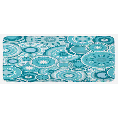 Traditional Solid Color Polyester Kitchen Mat