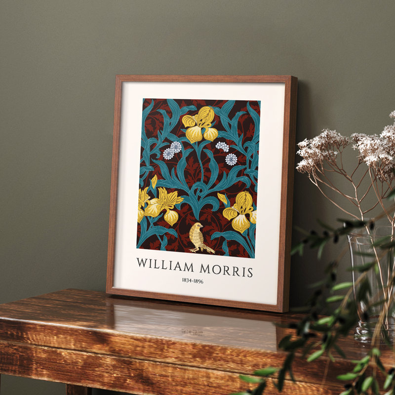 William Morris, reproduction encadrée CXCIV, Naturel, H 14 po x l 11 po