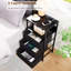 Night Stand Set 2, Led Nightstand With Charging Station, End Tables With Storage Shelf, Bed Side Table With 3 Fabric Drawers For Bedroom, Small Spaces-1819226001