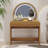 39" Makeup Vanity Dresser Table With Drawer And Touch Screen Lighted Mirror-1240684366