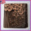 Couvre-lit matelassé bronze à motif floral-127459109