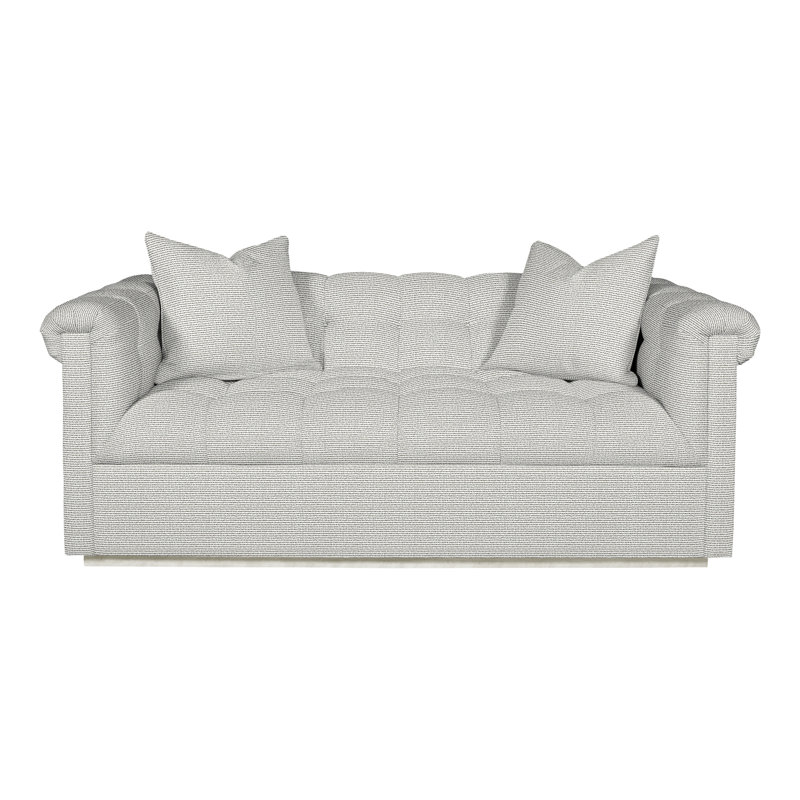 Causeuse rembourrée Thom Filicia Home, Wrenn, Callaloo coton