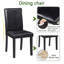 5 Piece Wooden Dining Table Set, Kitchen Table Set with Square Table and 4 Upholstered Chairs