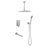 Shower System Combo With Hand Shower, 16 Inch Shower Head And Tub Spout-126618613