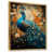 Toile avec cadre flottant or