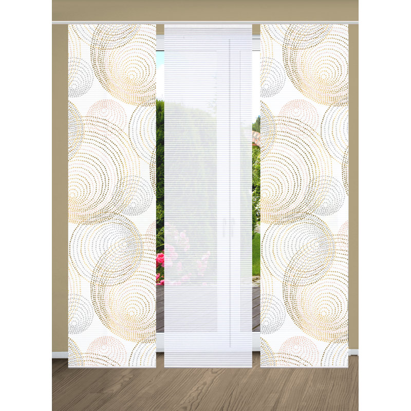 Semi Sheer Sliding Panel, Golden