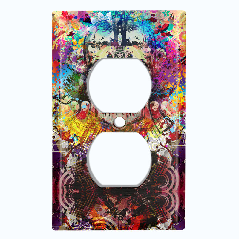 Plaque murale Splatter Evil Skull Tree