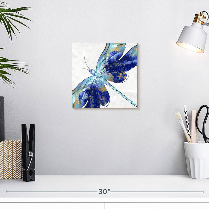 Libellule bleue Brampt