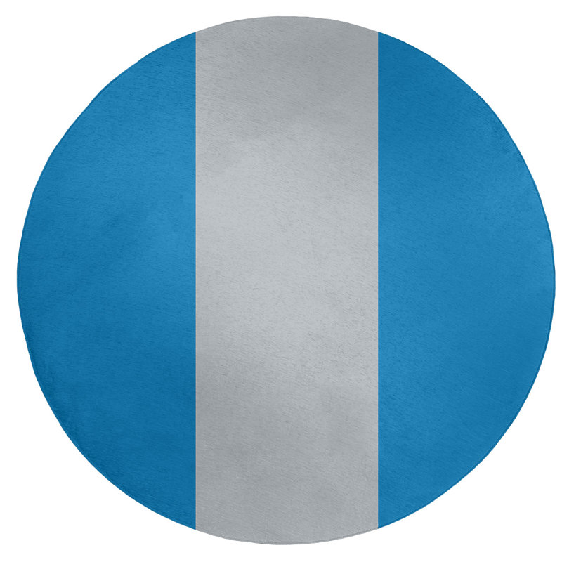 Chenille Indoor Rug, Round 5'