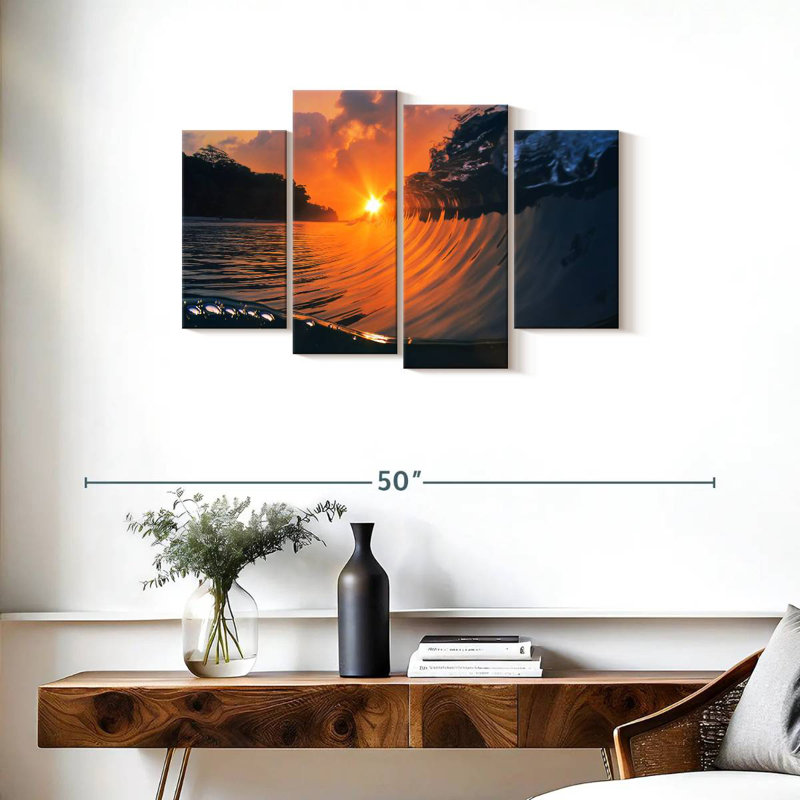 Smooth Ocean Wave, H 22 po x l 36 po