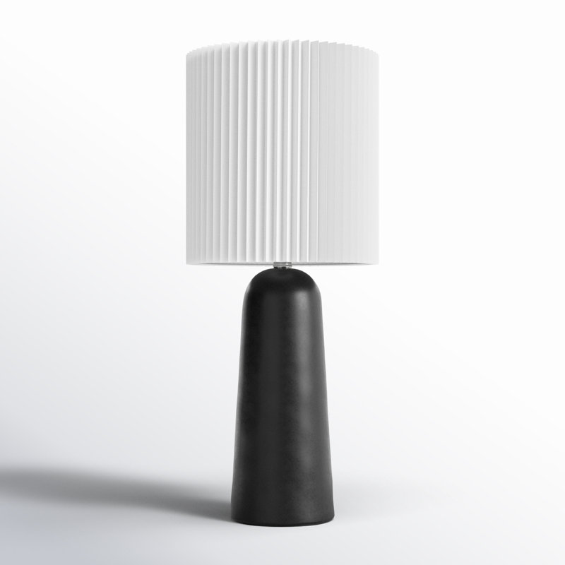 Racine Ceramic Table Lamp, Black