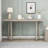 59.84'' Console Table, Stylish Rectangular Entryway Table, Outdoor Console Table For Patio, Sturdy Construction Hall Table, Sofa Table For Entrance, Hallway, Living Room, Bed Room And Patio, Grey-1605007750