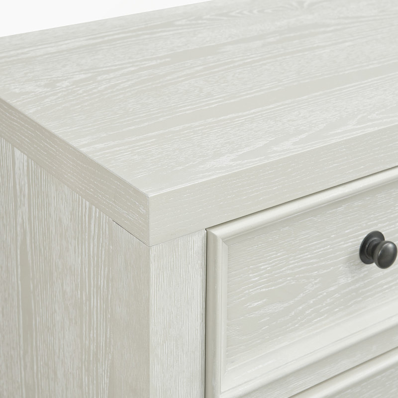 Commode horizontale à 8 tiroirs, Blanc