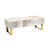 Modern Grey Cowhide Storage Bench-1402430470