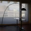  Lampe sur pied en arche avec base en marbre Sonata | Bras courbé et lueur chaude 3000K | Éclairage élégant