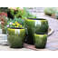 Pots de fleurs en grès Jams, grand format, ensemble de 3 - Intérieur/Extérieur-1128311561