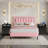 Diamond Tufted Upholstered Platform Bed Frame  with  Matching LED Nightstands Bedroom Set-2066664591-1954300567