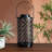 12"H Black Cross Solar Lantern-134433622