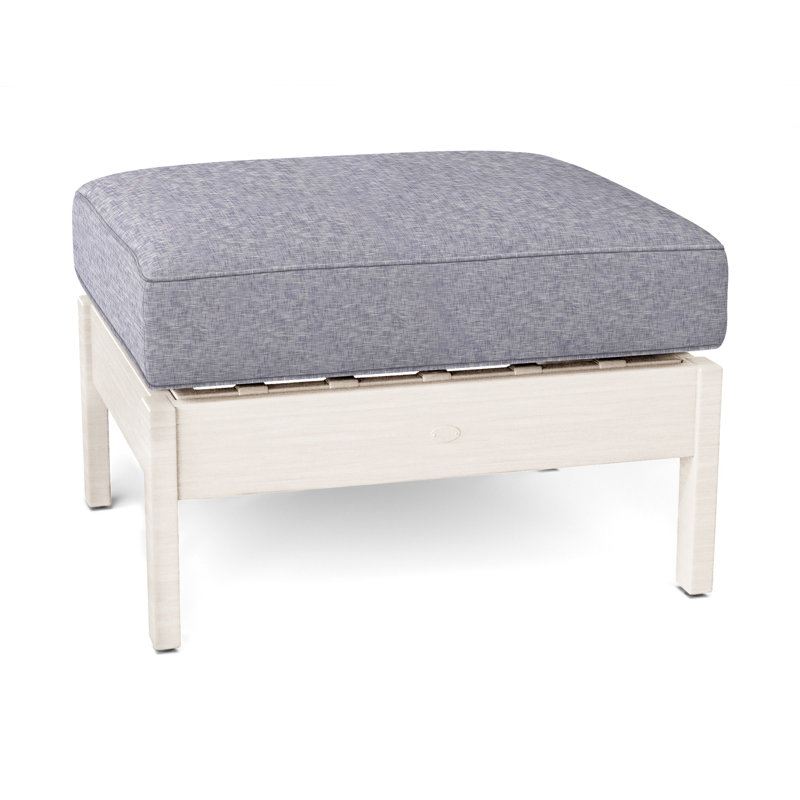 Repose-pieds Kennebunkport, Welt, Craie, Indigo Intermix