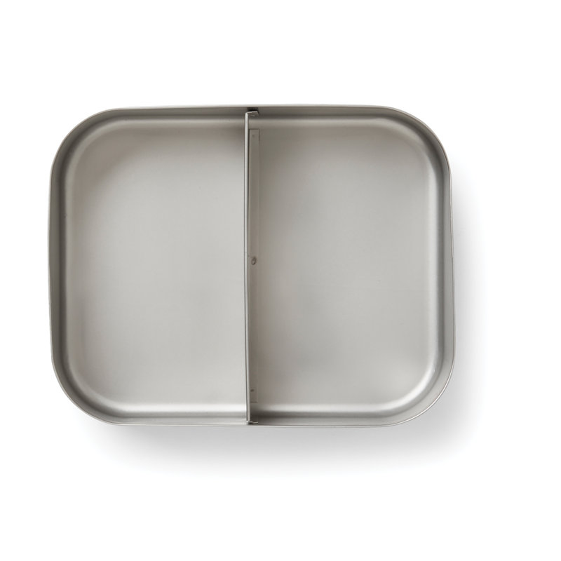 Contenant de rangement pour aliments en acier inoxydable 2 sections