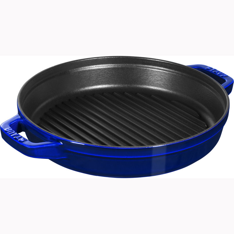 Staub Cast Iron 4-Pc Stackable Set, Dark Blue