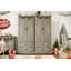 Armoire de rangement haute autoportante de style ferme moderne avec portes coulissantes de grange – Meuble de rangement avec étagères et tiroirs réglables – Organisateur de cuisine/salle à manger – Gris champêtre-685229875