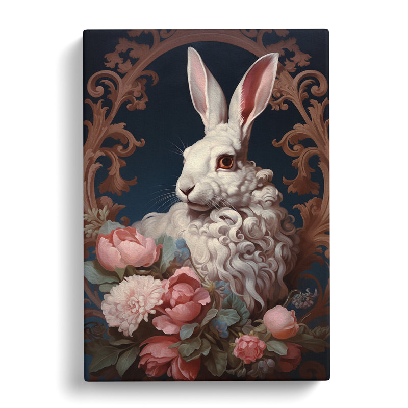 Hare Rococo - Wrapped Canvas, 60cm H x 40cm W x 3cm D