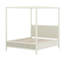 Wooden Canopy Platform Bed Frame with Timeless Fluted Panels and Thick Support Slats-133058624-133058626