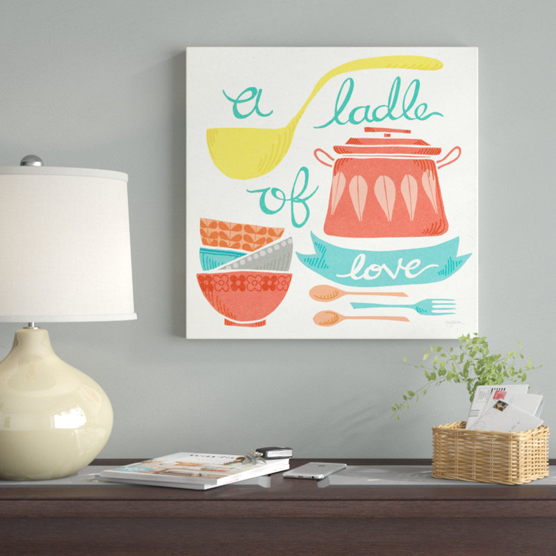 A Ladle Of Love by Mary Urban - No Frame Painting on Canvas, 51cm H x 51cm W x 3.8cm D