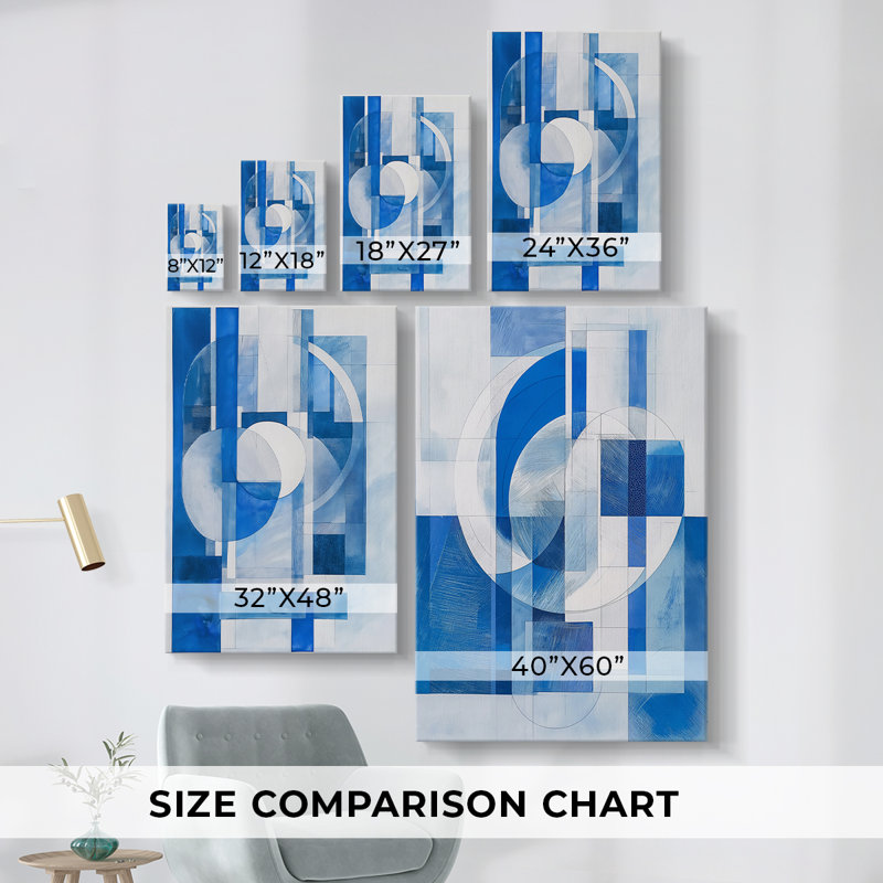 ABSTRACT Series XCIV - Toile tendue sur mesure - 3 pièces, H 36 po x l 72 po