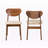 Kaylanni Modern Sand Fabric and Walnut Wood Side Chair, 30.7'' H X 18.5'' W X 22'' D-712791507